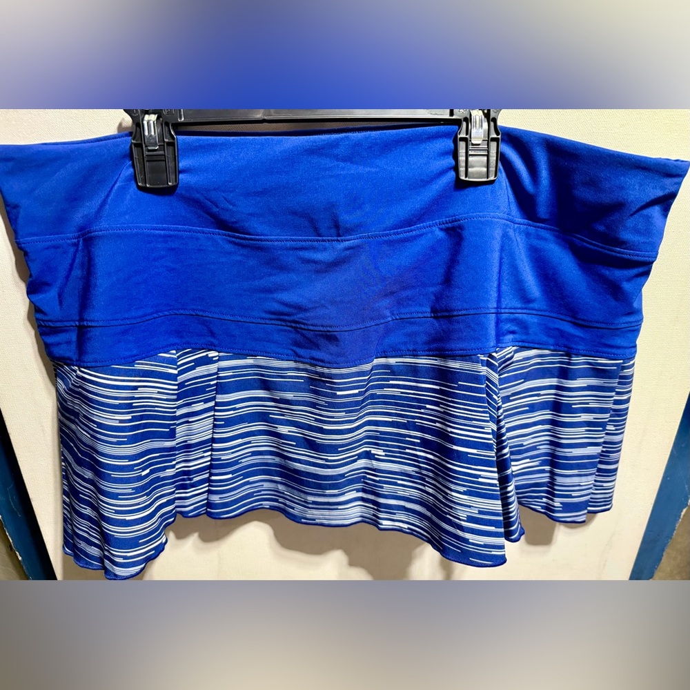 Nike Vibrant Blue and White Mini Skirt